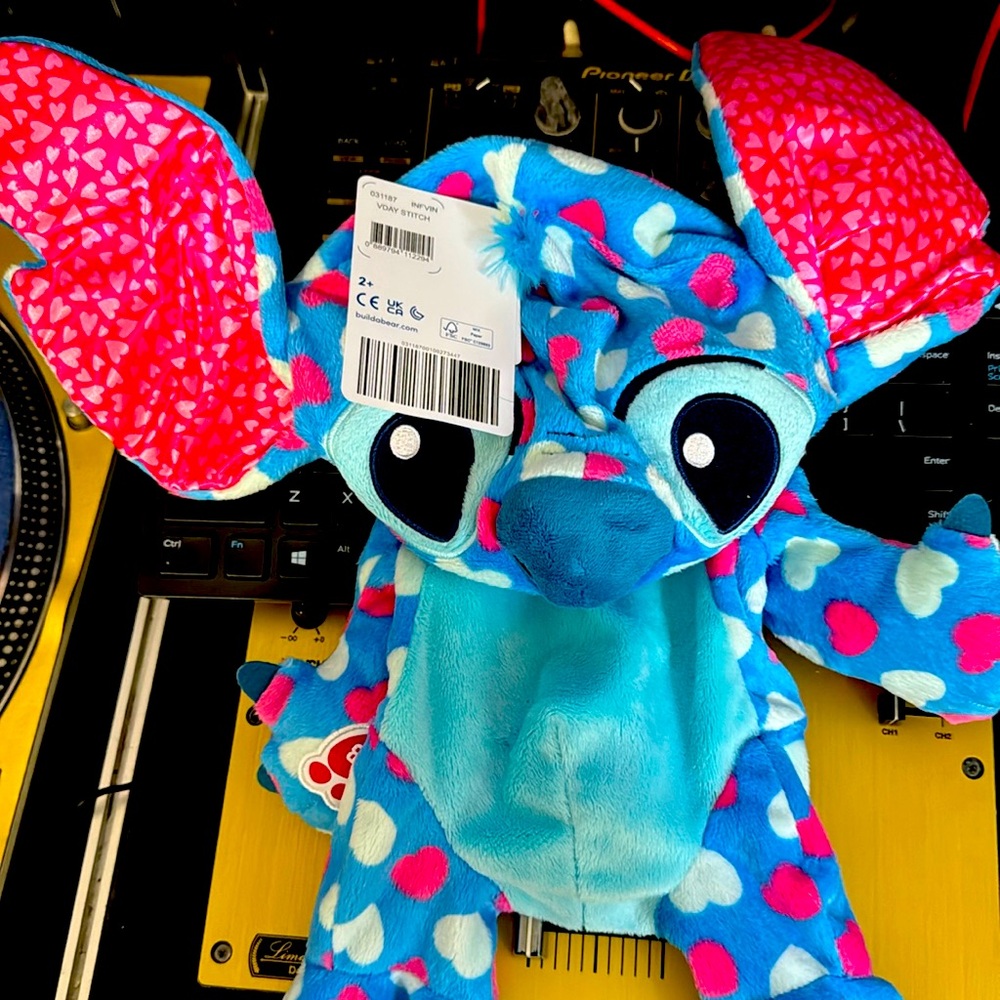 Build-A-Bear Disney Lots of Love Stitch Plush - Unstuffed - NWT